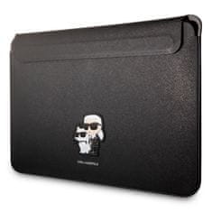 Karl Lagerfeld & Choupette NFT Saffiano pouzdro na laptop 13"/14" Černá