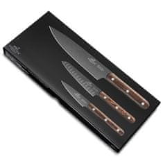 Sada nožů Lion Sabatier, 906282 Cuisine, sada 3 nožů Phenix Inox, rukojeť dřevo wenge