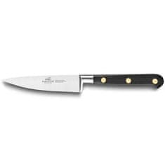 Kuchyňský nůž Lion Sabatier, 711080 Idéal Laiton, nůž na odřezky, čepel 10 cm z nerezové oceli, POM rukojeť, plně kovaný, mosazné nýty