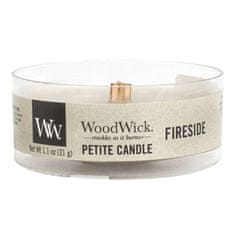Woodwick Drobná svíčka , Oheň v krbu, 31 g