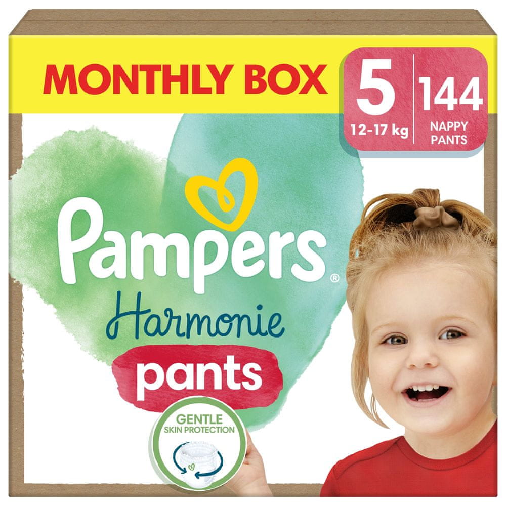 Levně Pampers Harmonie Baby pants vel. 5, 144 ks, 12kg-17kg