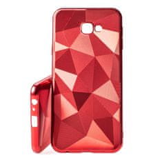Telone Pouzdro Prism Diamond Matt Samsung Galaxy J4+ 2018 J415 Červené