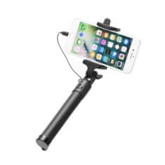 Selfie tyč s dálkovým ovládáním na iPhone Lightning 8-pin Černý