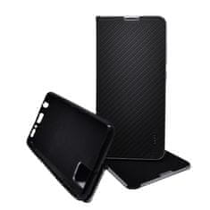 Telone Pouzdro Vennus Book Carbon Samsung Galaxy A41 A415 Černé