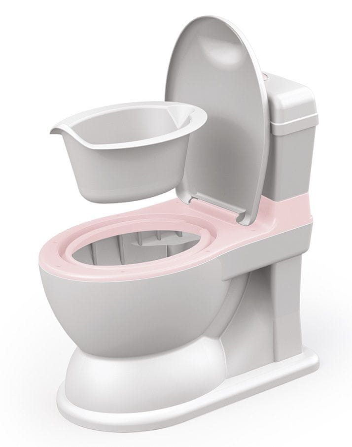Levně DOLU Dětská toaleta XL 2v1 růžová