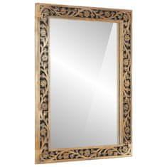 Petromila Koupelnové zrcadlo 50 x 70 x 2,5 cm masivní mangovník a sklo