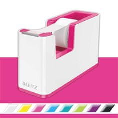 Leitz Odvíječ lepící pásky “Duo”, růžová, stolní, s páskou, 53641023
