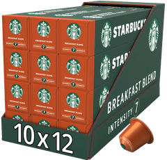 Starbucks Breakfast Blend by NESPRESSO Medium Roast Kávové kapsle, 12x10 kapslí v balení, 56g