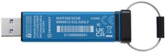 Kingston IronKey Keypad 200, 32GB, modrá (IKKP200/32GB)