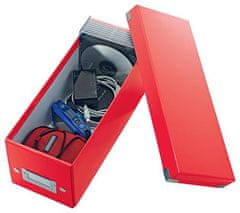 Leitz Krabice na CD "Click&Store", červená, 60410026