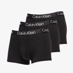 Calvin Klein Boxerky Structure Cotton Trunk 3-Pack Black L Černá