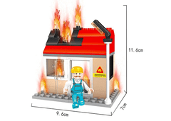 Cogo stavebnice Hasiči - Zásah u požáru - kompatibilní - 328 dílků