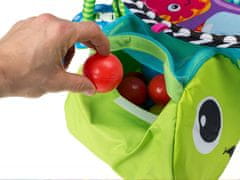 EcoToys Vzdělávací hrací deka s 30 míčky - Želvička