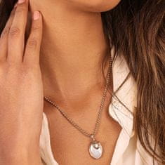 Hot Diamonds Půvabný stříbrný bicolor náhrdelník s diamantem Memories DP881 (řetízek, přívěsek)