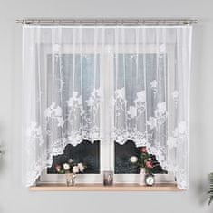 My Best Home Dekorační oblouková krátká záclona KARMINA 160 bílá 300x160 cm MyBestHome
