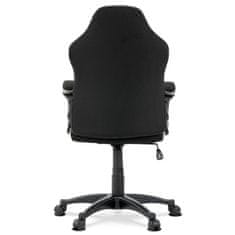 Autronic Kancelářská židle Kancelářská a herní židle, potah růžová, šedá a černá látka, houpací mechanismus (KA-L611 PINK)
