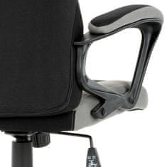 Autronic Kancelářská židle Kancelářská a herní židle, potah růžová, šedá a černá látka, houpací mechanismus (KA-L611 PINK)