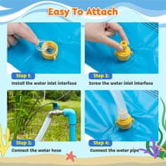 JOJOY® Mini Aquapark, Vodní Hračky na zahradu, Vodní Hrací centrum Pro děti (170 cm) | SPLASHYFUN