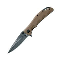 Fox Knives FE-025 EDGE MANDATORY FUN kapesní nůž 9,3 cm, Stonewash, hnědá, Micarta