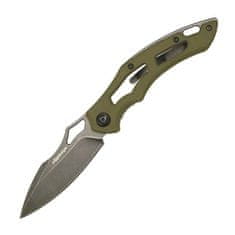 Fox Knives FE-033 EDGE SPARROW OD GREEN kapesní nůž 8 cm, Stonewash, zelená, G10