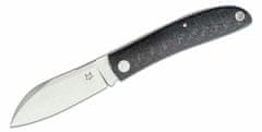 Fox Knives FX-273 CF Livri kapesní nůž 7 cm, uhlíkové vlákno, kožené pouzdro