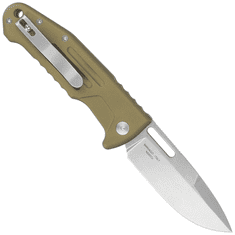 Fox Knives FX-503SP OD NEW SMARTY kapesní nůž 8 cm, Stonewash, zelená, hliník, nylonové pouzdro