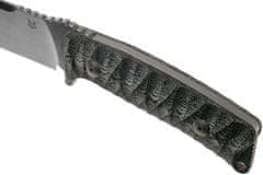 Fox Knives FX-131 MBSW PRO-HUNTER lovecký nůž 11 cm, Stonewash, černá, Micarta, kožené pouzdro