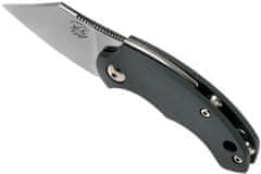 Fox Knives FX-519 GR BB DRAGO "PIEMONTES" kapesní nůž 4,5 cm, šedá, FRN, kožené pouzdro