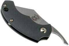 Fox Knives FX-519 GR BB DRAGO "PIEMONTES" kapesní nůž 4,5 cm, šedá, FRN, kožené pouzdro