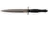 FX-592 AF FAIRBAIRN SYKES taktický nůž - dýka 17 cm, celočerná, hliník, kožené pouzdro