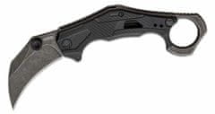 Kershaw K-2064 OUTLIER kapesní nůž - karambit s asistencí 6,6 cm, Blackwash, černá, GFN
