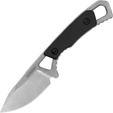 Kershaw K-2085 BRACE nůž na krk 5,1 cm, Stonewash, černá GFN, plastové pouzdro