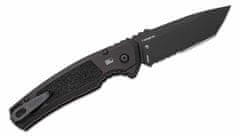 Kershaw K-7105 LAUNCH 16 Serrated automatický kapesní nůž 8,8 cm, celočerná, hliník 