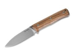 LionSteel 02LS041 B35 Santos outdoorový nůž 9 cm, dřevo Santos, kožené pouzdro