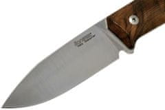 LionSteel 02LS042 B35 Walnut outdoorový nůž 9 cm, ořechové dřevo, kožené pouzdro