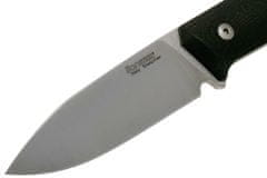 LionSteel 02LS043 B35 Black outdoorový nůž 9 cm, černá, G10, kožené pouzdro