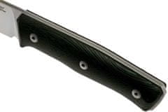 LionSteel 02LS043 B35 Black outdoorový nůž 9 cm, černá, G10, kožené pouzdro