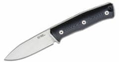 LionSteel B35 GBK outdoorový nůž 9 cm, černá, G10, kožené pouzdro