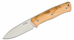 LionSteel B35 UT outdoorový nůž 9 cm, olivové dřevo, kožené pouzdro