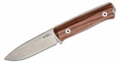 LionSteel B40 ST Fixed Blade Sleipner Steel stone washed, SANTOS dřevo handle, kožený sheath