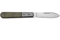 LionSteel CK0111 CVG Barlow kapesní nůž 7,5 cm, Spear Point, zelená, titan, Micarta