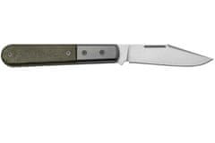 LionSteel CK0112 CVG Clip M390 blade, zelená Canvas Handle, Ti Bolster & Liners