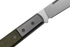LionSteel CK0112 CVG Barlow kapesní nůž 7,5 cm, Clip Point, zelená, titan, Micarta
