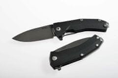 LionSteel KUR BBK kapesní nůž 8,7 cm, Stonewash PVD, černá, G10