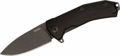 LionSteel KUR BBK kapesní nůž 8,7 cm, Stonewash PVD, černá, G10
