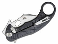 LionSteel LE1 A BS Folding nůž STONE WASHED MagnaCut blade, BLACK aluminum handle
