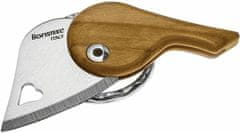 LionSteel LB UL LionBeat malý nůž ve tvaru srdíčka 3 cm, olivové dřevo