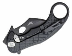 LionSteel LE1 A BB Folding nůž Chemical Black MagnaCut blade, BLACK aluminum handle