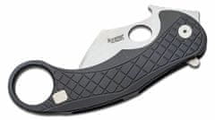 LionSteel LE1 A BS Folding nůž STONE WASHED MagnaCut blade, BLACK aluminum handle