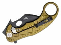 LionSteel LE1 A GB Folding nůž Chemical Black MagnaCut blade, GREEN aluminum handle